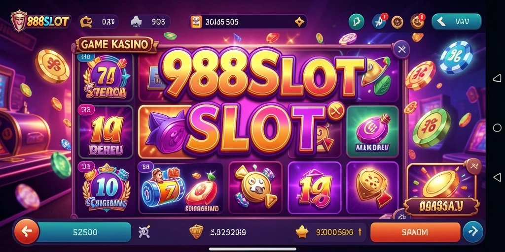 Tampilan gameplay seru di 988SLOT dengan berbagai pilihan slot.