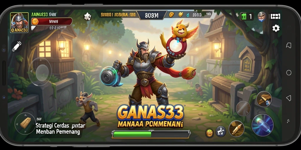 Screenshot gameplay strategis GANAS33 menampilkan aksi seru dan sangat kompetitif.