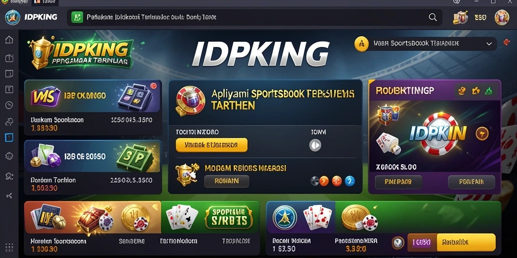 Tampilan menarik dari gameplay <strong>IDPKING</strong> selama taruhan olahraga.