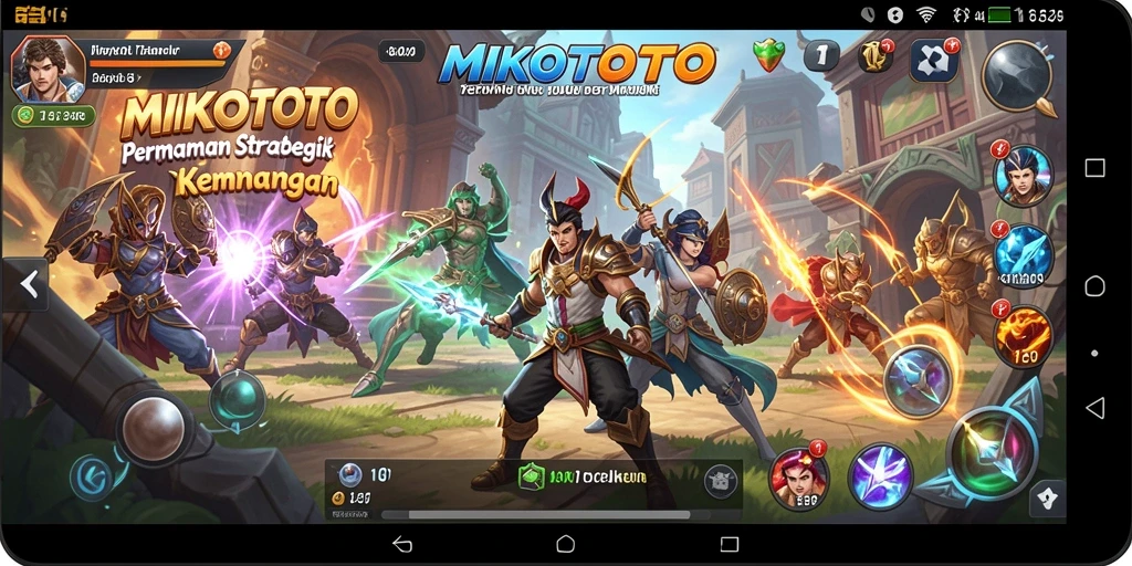 Tampak aksi intens dalam gameplay strategis MIKOTOTO.