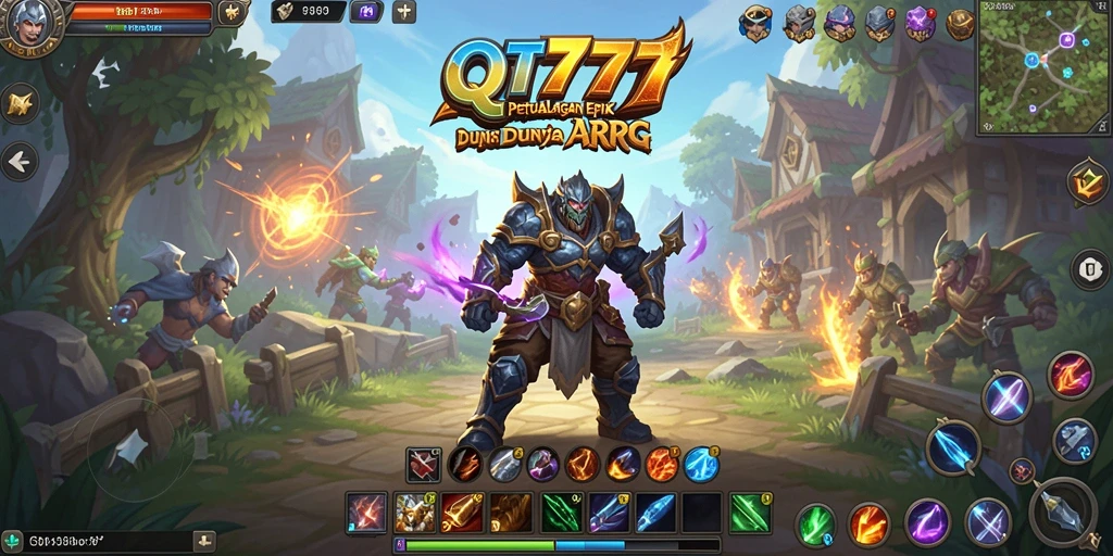 Gameplay mendebarkan di dunia fantasi ARPG.