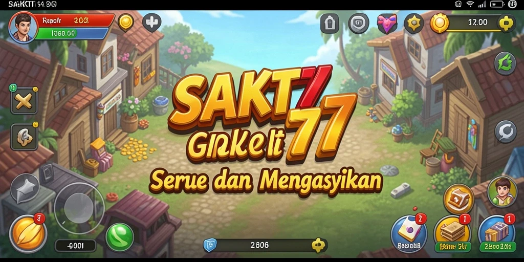 Tampilan gameplay utama SAKTI77 yang menarik dan colorful.