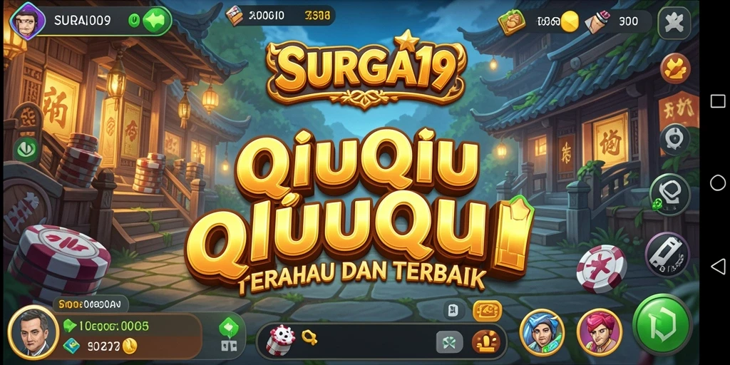 Tampilan menarik gameplay QiuQiu di SURGA19.