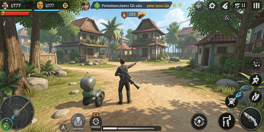 Screenshot gameplay UT77 yang menunjukkan keseruan dan tantangan.