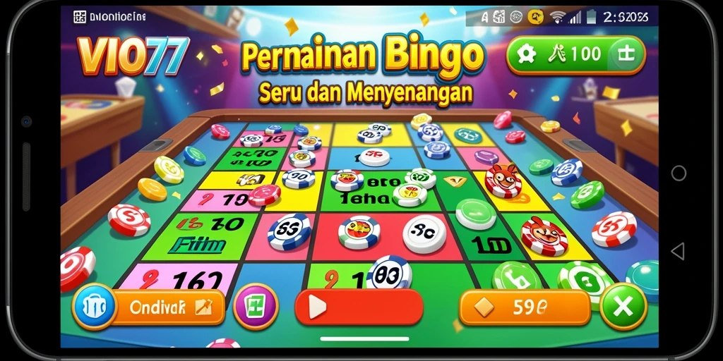 Tampilan gameplay seru dan interaktif dari VIO77 Bingo.