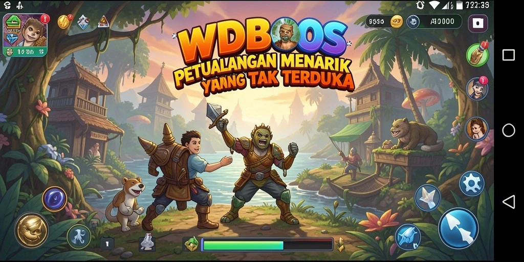 Gameplay seru WDBOS di dunia petualangan yang menakjubkan.