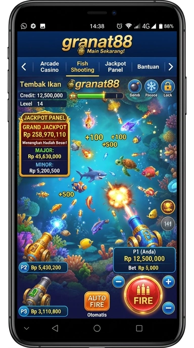 Screenshot aplikasi granat88 yang menunjukkan berbagai kategori aplikasi.